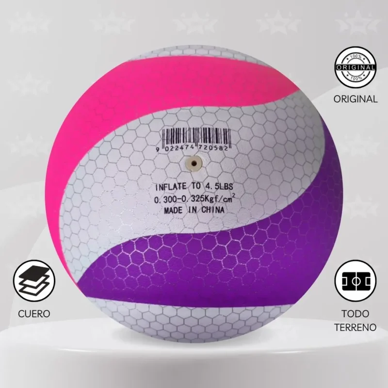 PELOTA DE VOLEY ONEBALL CUERO PU - DISEÑO PANAL VB5060 / VB5090 - Imagen 9