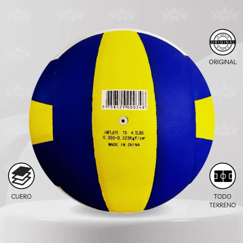 PELOTA DE VOLEY ONEBALL CUERO PU - DISEÑO CLASICO VB5010 - Imagen 5