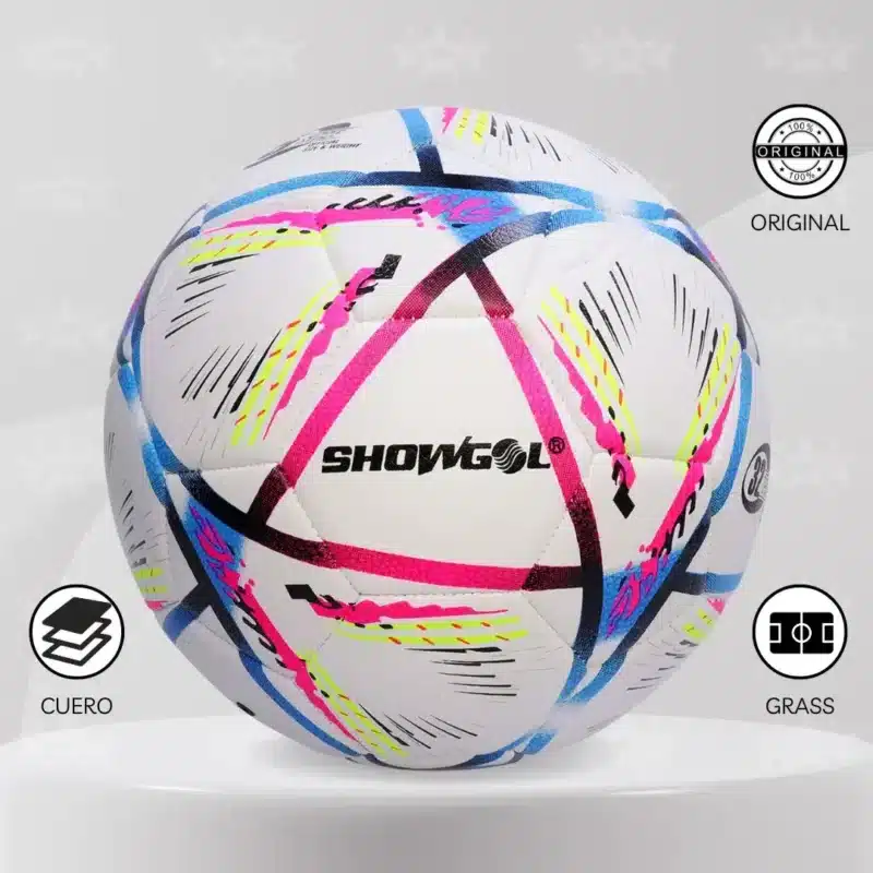 Pelota De Fútbol Showgol  Cuero Pvc Foam #4 Diseño Qatar