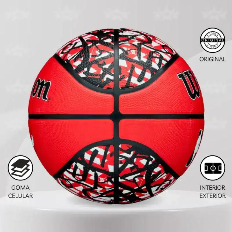 Pelota De Básquet Wilson Nba Chicago Bulls - Team Graffiti #7 - Imagen 2