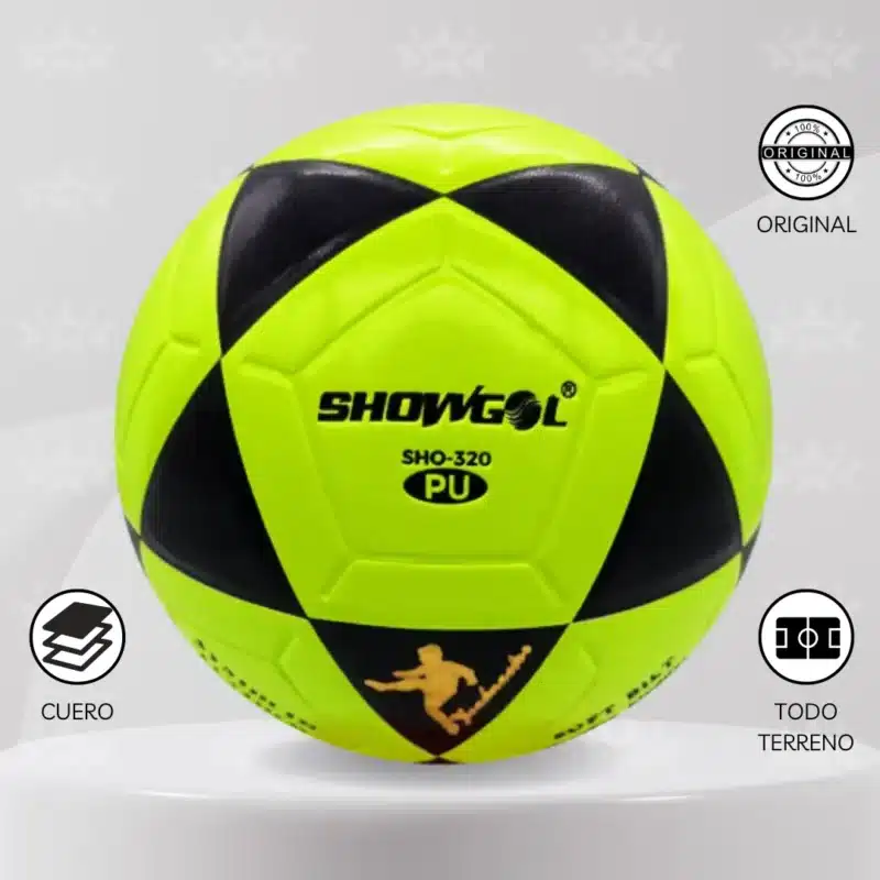 Pelota De Fútbol Showgol Cuero Pu Vulcanizado #4 - Imagen 7