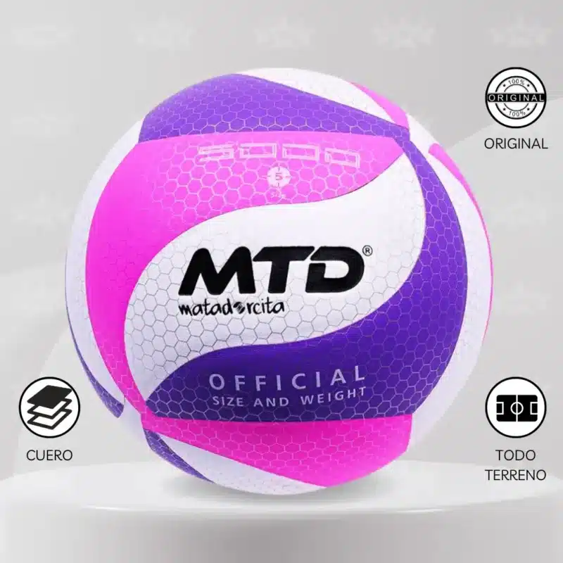 Pelota De Vóley Mtd 5000 Cuero Pu - Imagen 4