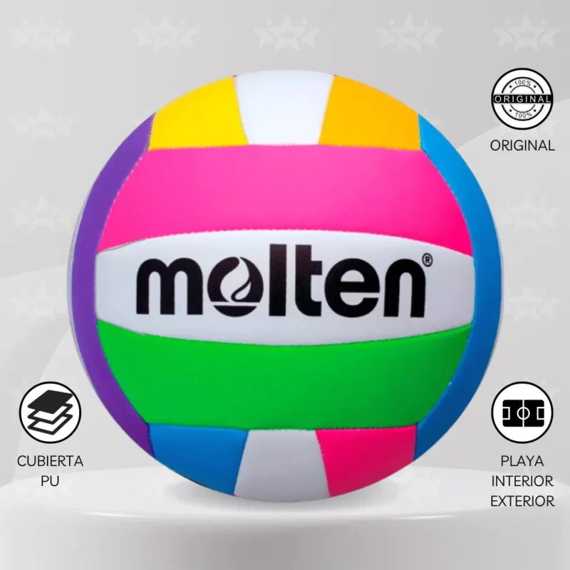Pelota De Vóley Playa Molten Ms500-Neón
