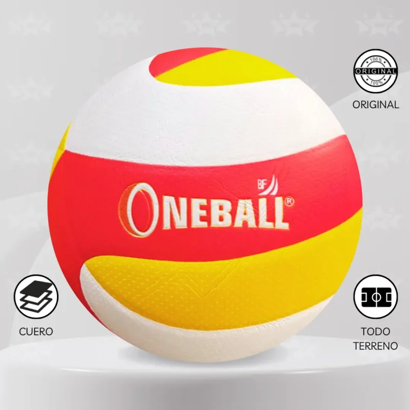 PELOTA DE VOLEY ONEBALL CUERO PU - DISEÑO VB5001 / VB5002 - Imagen 2