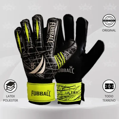 Guantes De Arquero Fubball – Diseño ULTRA JUNIOR Amarillo