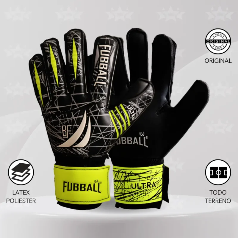 Guantes De Arquero Fubball – Diseño ULTRA JUNIOR Amarillo