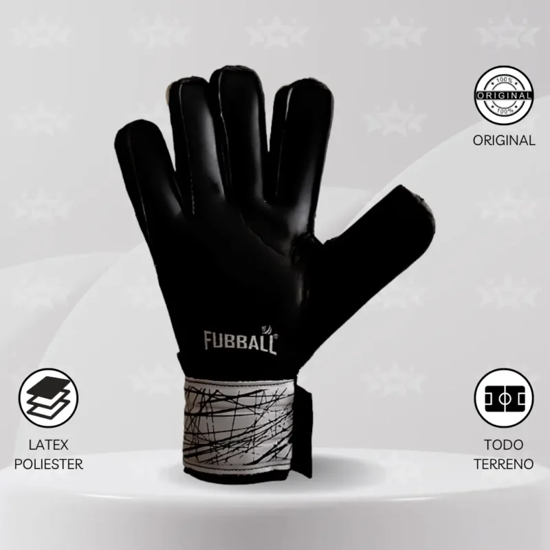 Guantes De Arquero Fubball – Diseño SPLINTER Gris - Imagen 3